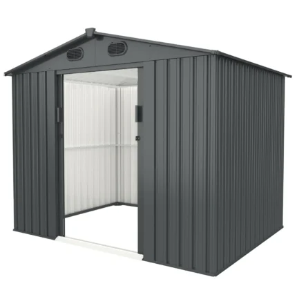 Costway CLEARANCE 8' x 6' Metal Storage Shed